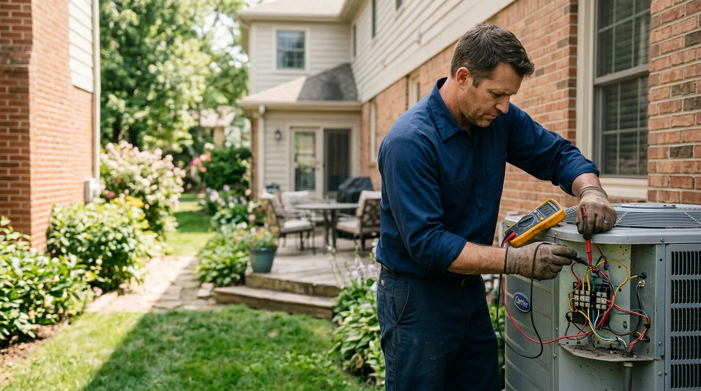 HVAC technician working near Macungie, PA